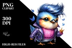Excited Posing Bird, PNG Product Image 1