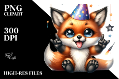 cute Baby Fox Rocker PNG Product Image 2