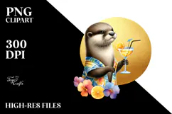 Otter in Beachwear, High-Res PNG Product Image 2