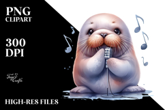 Cute Walrus PNG Product Image 2