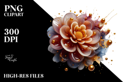 Abstract Glossy Marigold Material PNG Product Image 2