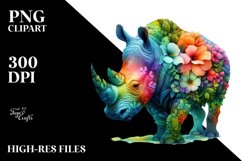 Rhino 3D Flowers PNG Product Image 1