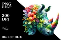 Rhino 3D Flowers PNG Product Image 1