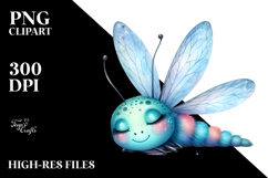 Cute Dragonfly Sleeping | Clipart Product Image 2