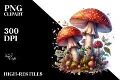 Detailed Mushroom with Splash Product Image 1