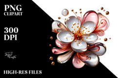 Glossy Cherry Blossom Sublimation PNG Product Image 2