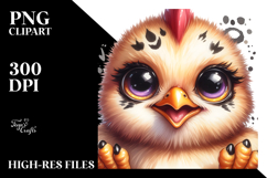 cute Baby Chicken Punk PNG Product Image 2