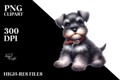 Cute Baby Miniature Schnauzer, Transparent PNG Product Image 2