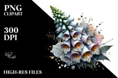 Detailed Glossy Foxglove | Sublimation | Clipart Product Image 3