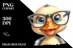 Funny Baby Goose Chick es | Summer Clipart Product Image 1