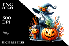 Style Witch with Pumpkins Product Image 2