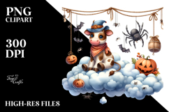 Cow Halloween Theme PNG Product Image 2