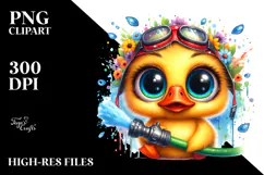 Vibrant Baby Duck Hose PNG Product Image 2