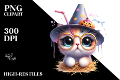 Funny Spooky Cat Design, High-Res PNG Product Image 2