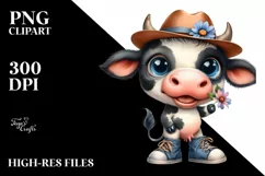 Goofy Baby Cow with Large Shoes Product Image 1