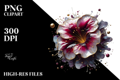 Abstract Petunia PNG Product Image 2