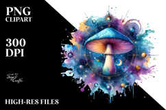 Magical Celestial Mushroom Tarot Splash PNG Product Image 2