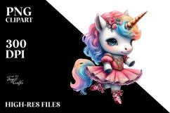 Baby Unicorn in Mazurka Dancer&#039;s Costume, PNG Download Product Image 3