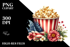 Vintage Popcorn with Flowers, 20 oz Tumbler Product Image 2