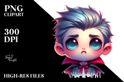 Pouting Vampire with Cool Hair, Trending PNG Product Image 2