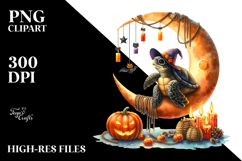 Turtle in Halloween Costume, Transparent PNG Product Image 2