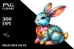Colorful Bunny PNG Product Image 2