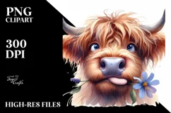 Cow Highland Cow Goofy Smile Product Image 1