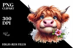 Cow Highland Cow Goofy Smile Product Image 3