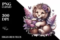 Detailed Gothic Cute Baby Lion Bouquet Product Image 3