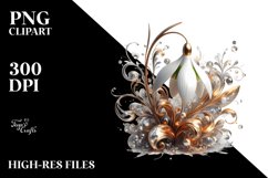 Shiny Snowdrop | Sublimation | Clipart Product Image 1