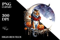 Tiger Halloween Party PNG Product Image 2