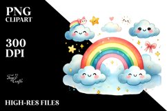 Watercolor Rainbow PNG Product Image 2