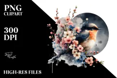 Grungy Bird PNG Product Image 2