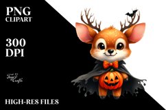 Funny Deer Halloween Suit Clipart Product Image 3