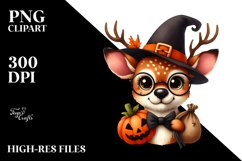 Funny Deer Halloween Suit Clipart Product Image 3