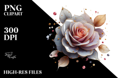 Material Rose Watercolor Splash PNG Product Image 2