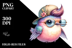 Energetic Baby Hummingbird PNG Product Image 2