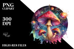 Celestial Mushroom Tarot Splash PNG Product Image 2