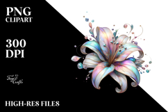 Glossy Lily with Metalic Insertions PNG Product Image 2