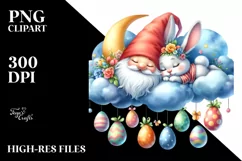 Easter Bunny Clipart |T-shirt, Mug PNG Product Image 7