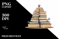 All Booked for Christmas PNG Clipart Product Image 2