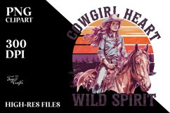 Cowgirl Heart Wild Spirit PNG Clipart |Tshirt Design Product Image 7