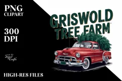 Griswold Tree Farm PNG Clipart |Tshirt Design Product Image 8