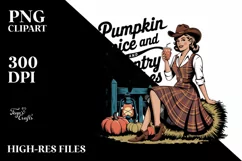 Pumpkin Spice and Country Vibes PNG Product Image 5