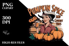 Pumpkin Spice and Country Vibes PNG Product Image 8