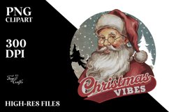 Christmas Vibes PNG Clipart |Tshirt Design Product Image 8
