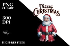 Merry Christmas Clipart |Tshirt Design Product Image 1