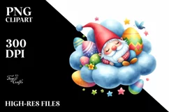 Easter Gnome Clipart |T-shirt, Mug PNG Product Image 1