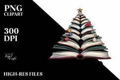 All Booked for Christmas PNG Clipart Product Image 2