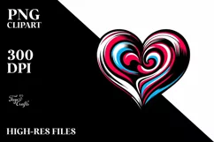 Valentines Floral Heart , Clipart |T-shirt, Mug, Tumbler Product Image 1